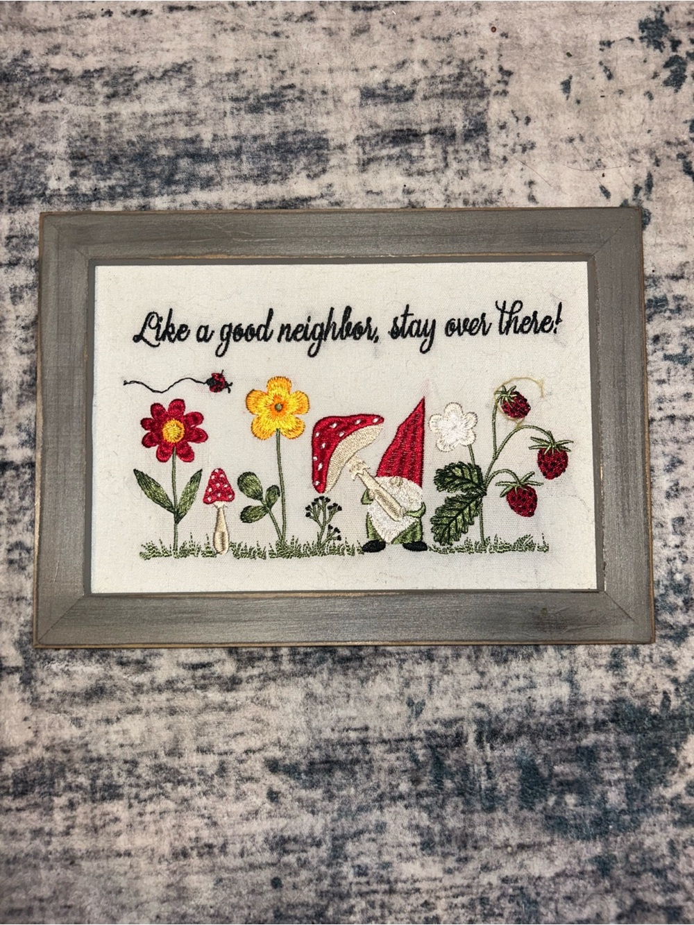 Embroidered Cottagecore Wall Art